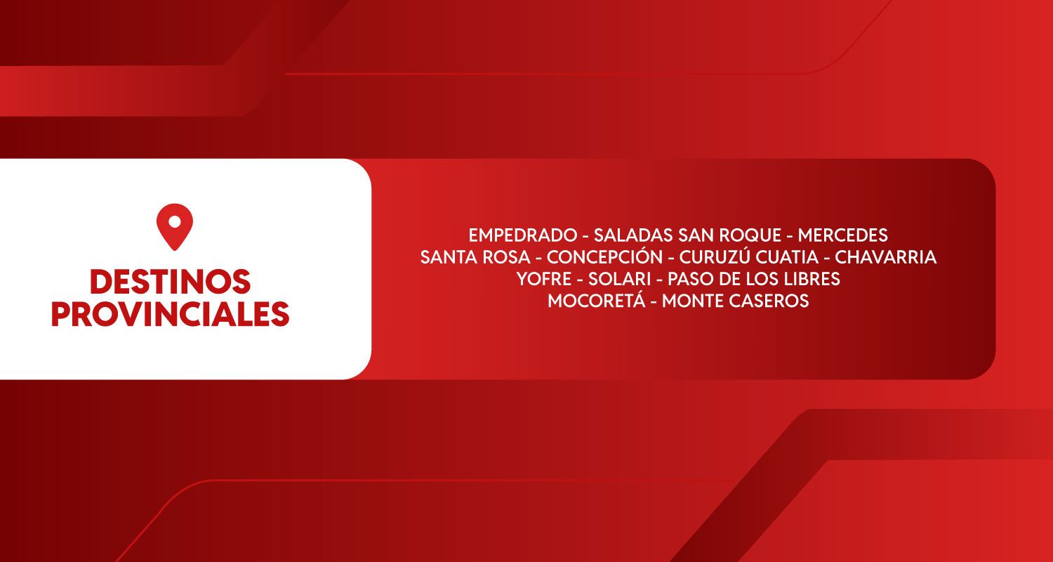 Destinos provinciales